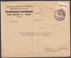 BuM0388 - Böhmen Und Mähren (1941) Königshof An Der Elbe 1 - Dvur Kralove Nad Labem 1 (postmark Viktoria!! - Vitezstvi!! - Lettres & Documents