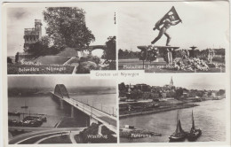 Nijmegen - Multiview Met O.a. Waalbrug, Jan Van Hoof  (195?) -  Holland/Nederland - Nijmegen