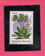 RWANDA 1979 FLORA PLANTS TREES UMWUNGO POLYSCIAS FULVA PLANT TREE ALBERI PIANTE ALBERO PIANTA  MNH - Unused Stamps