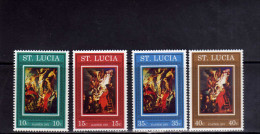 ST SAINT SANTA LUCIA 1971 EASTER PASQUA PAQUES COMPLETE SET SERIE COMPLETA  MNH - St.Lucia (...-1978)