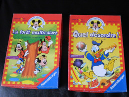 Lot De 2 Jeux De Société - Educatif - Complet - Disney - Excellent état - Mickey - Donald - Dingo - Etc.... - 1994 - Autres & Non Classés