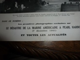 1943 PEARL HARBOUR ,Japon Attaque USA  ; Les Enfants évacués Au Château Des ESSARTS ; Contre Le Marché Noir ; SAINTONGE - L'Illustration