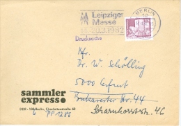 DDR Berlin MWST 1982 Leipzig Messe Frühjahrsmesse Sammler Express - Maschinenstempel (EMA)