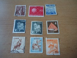 Japan: 9 Werte Diverse - Used Stamps