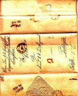 POLAND Prephilatelic 1855 LEMBERG To DOBCZYCE Via PILZNO And GDOW Full Letter - ...-1860 Voorfilatelie