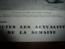 1943  SS à ROME ; Fête Des BERGERS à La FONT-SAINTE Près Aurillac; NANTES Bombardé;CHARS D'ASSAUT ;Expo Poste Aérienne - L'Illustration
