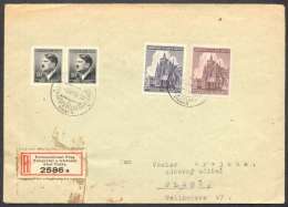 BuM0319 - Böhmen Und Mähren (1945) Fernmeldeamt Prag - Telegrafni A Telefonni Urad Praha (R-letter) Tariff: 4,20K - Storia Postale