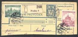 BuM0346 - Böhmen Und Mähren (1939) Prag 8 - Praha 8 (Postal Parcel Dispach) Tariff: 50h + 6,20K (Czech Label!) - Lettres & Documents
