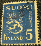 Finland 1945 Lion 5M - Used - Oblitérés