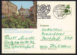 8822 - WASSERTRÜDINGEN  - BRD - HESSELBERG / 1976  GANZSACHE - BILDPOSTKARTE (ref E321) - Bildpostkarten - Gebraucht