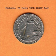 BARBADOS   25  CENTS   1978   (KM # 13) - Barbados (Barbuda)