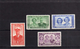 SWAZILAND 1947 ROYAL VISIT SOUTH AFRICA COMPLETE SET VISITA REALE SERIE COMPLET MH - Swasiland (...-1967)