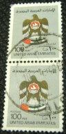 United Arab Emirates 1982 Arms 100F X2 - Used - Emirats Arabes Unis (Général)