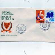 Chypre Enveloppe 1ier Jour Du 17/2/1975 - Covers & Documents