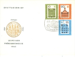 DDR Leipzig SST 1962 Leipziger Messe Stadtwappen FDC - Covers & Documents