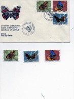 Chypre  Lettre 1ier Jour Du 28/6/1983 Avec Timbre Neuf Série Papillon - Cartas