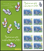 C74 - Carnet Timbres Autoadhésifs Bonnes Vacances 2004. TP Europa N° 3672. - Sonstige & Ohne Zuordnung