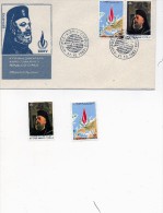 Chypre Lettre 1ier Jour Du 27/10/ 1983 + 2 Timbres Neuf Makarios - Briefe U. Dokumente