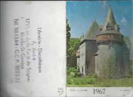 Calendrier De Poche 1967 - Solre-sur-Sambre Le Chateau - Librairie Discothèque A André Rhode-St-Genèse - BE - Formato Piccolo : 1961-70