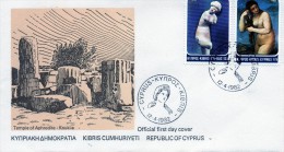 Chypre Lettre 1ier Jour Du 12/4/1982 + 2 Timbres Neuf - Lettres & Documents