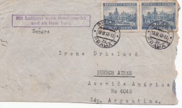 1940, RARE BRIEF, BÖHMEN UND MÄHREN, PRAG  Pour BUENOS-AYRES, Mi 36 MeF 300€ /3694 - Storia Postale