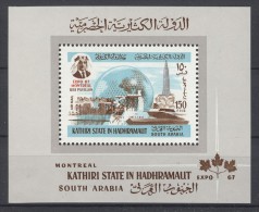 Aden Kathiri - 1967 Expo´67 Block MNH__(TH-358) - Aden (1854-1963)