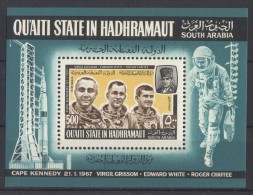 Aden Qu´ait - 1967 Astronauts Block MNH__(TH-11744) - Aden (1854-1963)
