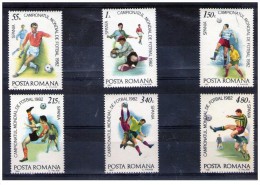 Romania - 1981 - Nuovo/new - Mondiali Di Calcio - Mi N. 3837/42 - Neufs