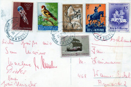 Große Postkarte  San Marino - Cartas & Documentos