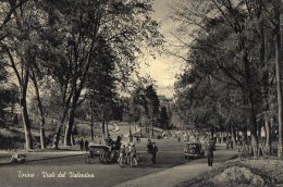 TORINO 1952 - VIALI DEL VALENTINO - ANIMATA - AUTO - BICICLETTE - C707 - Parcs & Jardins