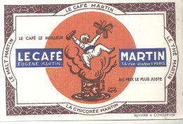 Buvard Le Café Martin Le Café Le Meilleur Au Plus Juste Prix Eugène Martin 34, Rue Joubert Paris - Coffee & Tea