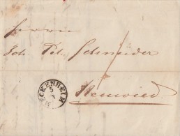 Brief Meckenheim 5.3.1851 - Prephilately