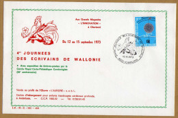 Enveloppe Cover Brief 1640 4es Journées Des écrivains De Wallonie Charleroi - Covers & Documents