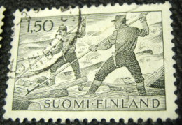 Finland 1963 Loggers Afloat 1.50MK - Used - Used Stamps