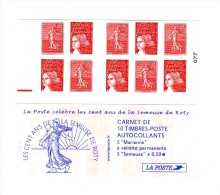 Carnet Roty - Luquet YT 1511 Avec Repère électronique Rouge à Gauche . Rare , Voir Le Scan . Cote Maury N° 540c : 120 € - Cuadernillos
