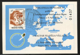 HUNGARY-1978.Commemorative Sheet - ESSEN, Intl.Philatelic Messe / Cancellation: Essen  FDC!! - Souvenirbögen