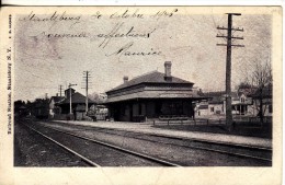 STAATSBURG (Etas-Unis) Railroad Station - GARE - BAHNHOF - Chemin De Fer - VOIR 2 SCANS - - Altri & Non Classificati
