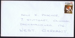 1970?   Letter To Germany   RSPCA 18 Cent Fauna Conservation Kangaroo  Solo - Brieven En Documenten