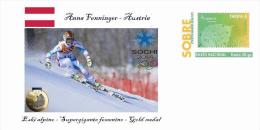 Spain 2014 - XXII Olimpics Winter Games Sochi 2014 Special Prepaid Cover - Anna Fenninger - Hiver 2014: Sotchi