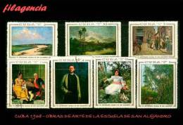 USADOS. CUBA. 1968-16 OBRAS DE ARTE DE LA ACADEMIA DE SAN ALEJANDRO - Oblitérés