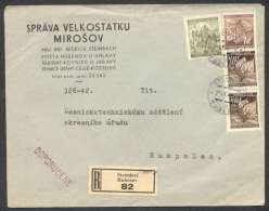 BuM0314 - Böhmen Und Mähren (1942) Steindorf - Hubenov (R-letter) Tariff: 4,20K - Storia Postale