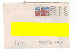 Timbre N° 1928 Sur Enveloppe, Flamme SECAP Muette De 1977 - Covers & Documents