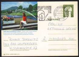 3422 - BAD LAUTERBERG - HARZ / 1973  GANZSACHE - BILDPOSTKARTE MIT GLEICHEM STEMPEL  (ref E356) - Illustrated Postcards - Used