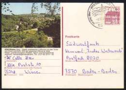 5248 - WISSEN - SIEG / 1980  GANZSACHE - BILDPOSTKARTE MIT GLEICHEM STEMPEL  (ref E358) - Cartes Postales Illustrées - Oblitérées