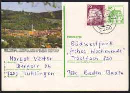 7200 - TUTTLINGEN / 1986  GANZSACHE - BILDPOSTKARTE MIT GLEICHEM STEMPEL  (ref E370) - Geïllustreerde Postkaarten - Gebruikt