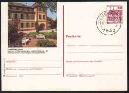 7843 - HEITERSHEIM / 1986  GANZSACHE - BILDPOSTKARTE MIT GLEICHEM STEMPEL  (ref E371) - Cartes Postales Illustrées - Oblitérées