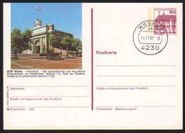 4230 - WESEL / 1987  GANZSACHE - BILDPOSTKARTE MIT GLEICHEM STEMPEL  (ref E373) - Cartes Postales Illustrées - Oblitérées