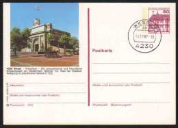 4230 - WESEL / 1987  GANZSACHE - BILDPOSTKARTE MIT GLEICHEM STEMPEL  (ref E373) - Geïllustreerde Postkaarten - Gebruikt