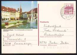 7830 - EMMENDINGEN - SCHWARZWALD / 1986  GANZSACHE - BILDPOSTKARTE MIT GLEICHEM STEMPEL  (ref E392) - Cartes Postales Illustrées - Oblitérées