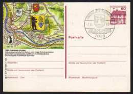 7889 - GRENZACH WYHLEN - SCHWARZWALD / 1982  GANZSACHE - BILDPOSTKARTE MIT GLEICHEM STEMPEL  (ref E394) - Geïllustreerde Postkaarten - Gebruikt